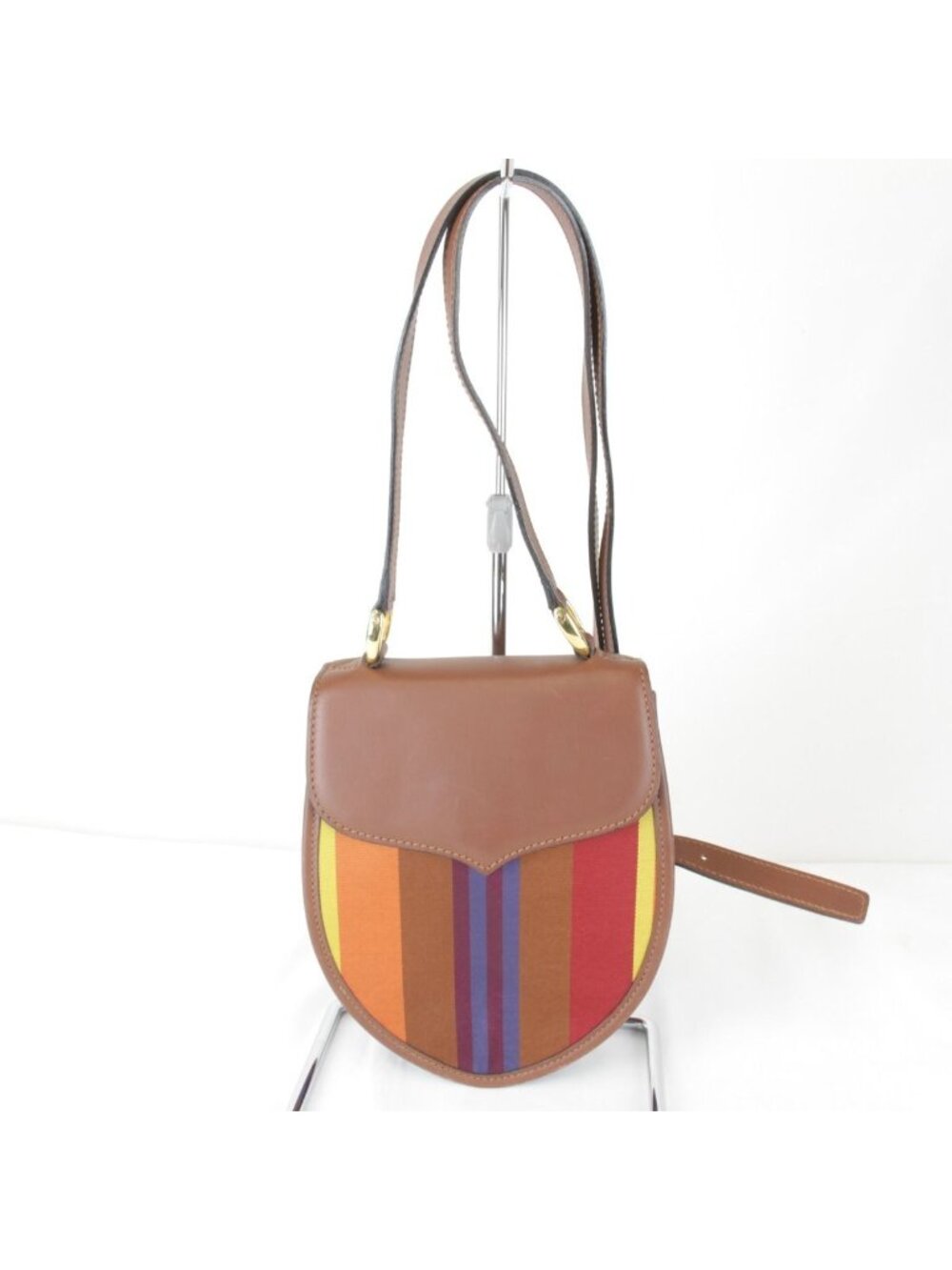 Celine Shoulder Bag Canvas Leather
